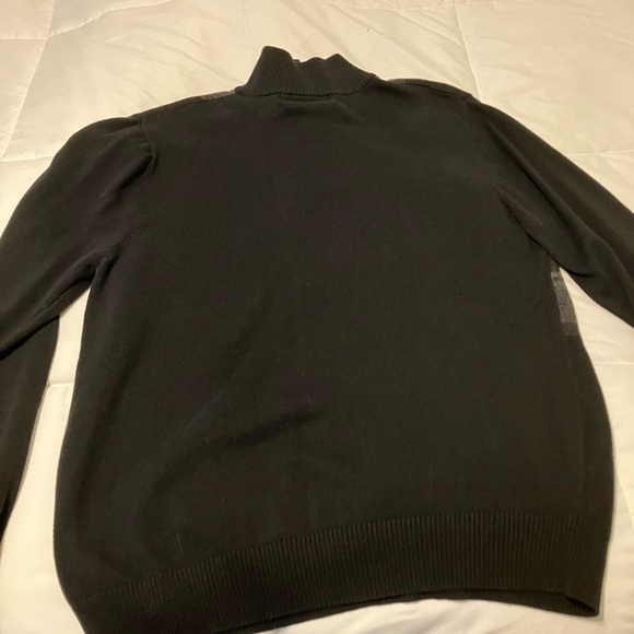 Oscar de la Renta Black and Gray Zip-Up Sweater - Picture 5 of 6